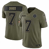 Men's Dallas Cowboys #7 Trevon Diggs Olive 2025 F.U.S.E. Salute to Service Limited Stitched Jersey Dyin,baseball caps,new era cap wholesale,wholesale hats
