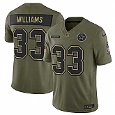 Men's Dallas Cowboys #33 Javonte Williams Olive 2025 F.U.S.E. Salute to Service Limited Stitched Jersey Dyin,baseball caps,new era cap wholesale,wholesale hats