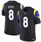 Men's Los Angeles Rams #8 Jared Verse Black 2025 F.U.S.E. 'Rivalries' Vapor Limited Stitched Jersey Dzhi,baseball caps,new era cap wholesale,wholesale hats