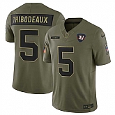 Men's New York Giants #5 Kayvon Thibodeaux Olive 2025 F.U.S.E. Salute to Service Limited Stitched Jersey Dyin,baseball caps,new era cap wholesale,wholesale hats