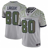 Men's Seattle Seahawks #80 Steve Largent Gray 2025 F.U.S.E. 'Rivalries' Vapor Limited Stitched Jersey Dzhi,baseball caps,new era cap wholesale,wholesale hats