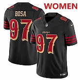 Women's San Francisco 49ers #97 Nick Bosa Black 2025 F.U.S.E. 'Rivalries' Vapor Limited Stitched Jersey Dzhi,baseball caps,new era cap wholesale,wholesale hats