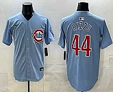 Men's Chicago Cubs #44 Anthony Rizzo Baby Blue Limited Jersey,baseball caps,new era cap wholesale,wholesale hats