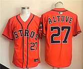 Men's Houston Astros #27 Jose Altuve Orange Limited Stitched Jersey,baseball caps,new era cap wholesale,wholesale hats