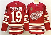 Men's Detroit Red Wings #19 Steve Yzerman Red 2025-26 With C Patch Centennial Premium Stitched Jersey,baseball caps,new era cap wholesale,wholesale hats