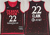 Men's Indiana Fever #22 Caitlin Clark Black Red Stitched Jersey,baseball caps,new era cap wholesale,wholesale hats