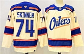 Men's Edmonton Oilers #74 Stuart Skinner Light Beige 2025 Alternate Stitched Hockey Jersey,baseball caps,new era cap wholesale,wholesale hats