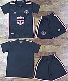 Youth Inter Miami CF Custom Black Soccer Jersey Suit,baseball caps,new era cap wholesale,wholesale hats