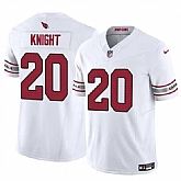 Men's Arizona Cardinals #20 Bam Knight White 2025 F.U.S.E. Vapor Untouchable Limited Stitched Jersey,baseball caps,new era cap wholesale,wholesale hats