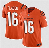 Men's Cincinnati Bengals #16 Joe Flacco Orange 2025 F.U.S.E. Vapor Untouchable Limited Stitched Jersey,baseball caps,new era cap wholesale,wholesale hats
