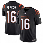 Men's Cincinnati Bengals #16 Joe Flacco Black 2025 F.U.S.E. Vapor Untouchable Limited Stitched Jersey,baseball caps,new era cap wholesale,wholesale hats