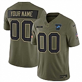 Men's Detroit Lions Active Player Custom Olive 2025 F.U.S.E. Salute to Service Limited Stitched Football Jersey,baseball caps,new era cap wholesale,wholesale hats