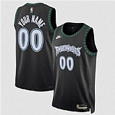 Men's Minnesota Timberwolves Active Player Custom Black 2025 Classic Edition Stitched Jersey,baseball caps,new era cap wholesale,wholesale hats