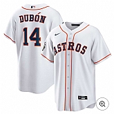Men's Houston Astros #14 Mauricio Dubon Nike White Home Jersey Dzhi,baseball caps,new era cap wholesale,wholesale hats