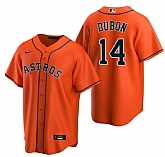 Men's Houston Astros #14 Mauricio Dubon Orange Cool Base Stitched Jersey Dzhi,baseball caps,new era cap wholesale,wholesale hats