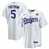 Men's Los Angeles Dodgers #5 Freddie Freeman White 2025 World Series Home Cool Base Stitched Jersey Dzhi,baseball caps,new era cap wholesale,wholesale hats