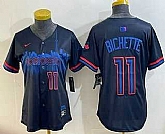 Women's Toronto Blue Jays #11 Bo Bichette Black 2024 City Connect Limited Jersey,baseball caps,new era cap wholesale,wholesale hats