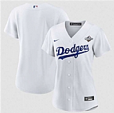 Women's Los Angeles Dodgers Blank White 2025 World Series Home Cool Base Stitched Jersey Dzhi,baseball caps,new era cap wholesale,wholesale hats