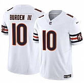Men's Chicago Bears #10 Luther Burden III White 2025 F.U.S.E. Vapor Untouchable Limited Stitched Jersey Dzhi,baseball caps,new era cap wholesale,wholesale hats