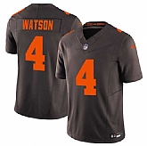 Men's Cleveland Browns #4 Deshaun Watson Brown 2025 F.U.S.E. Alpha Dawg Limited Stitched Jersey Dzhi,baseball caps,new era cap wholesale,wholesale hats