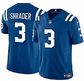 Men's Indianapolis Colts #3 Spencer Shrader Blue 2025 F.U.S.E. Vapor Limited Stitched Jersey Dzhi,baseball caps,new era cap wholesale,wholesale hats