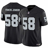 Men's Las Vegas Raiders #58 Jackson Powers-Johnson Black 2025 F.U.S.E. Vapor Untouchable Limited Stitched Jersey Dzhi,baseball caps,new era cap wholesale,wholesale hats