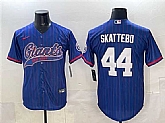 Men's New York Giants #44 Cam Skattebo Royal Pinstripe With Patch Cool Base Stitched Baseball Jersey,baseball caps,new era cap wholesale,wholesale hats