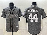 Men's New York Giants #44 Cam Skattebo Gray With Patch Cool Base Stitched Baseball Jersey,baseball caps,new era cap wholesale,wholesale hats