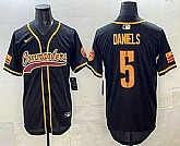 Mens Washington Commanders #5 Jayden Daniels Black Limited Stitched Baseball Jersey,baseball caps,new era cap wholesale,wholesale hats