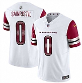 Men's Washington Commanders #0 Mike Sainristill White 2025 F.U.S.E. Vapor Limited Stitched Jersey Dzhi,baseball caps,new era cap wholesale,wholesale hats