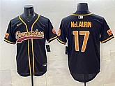 Men's Washington Commanders #17 Terry McLaurin Black Limited Stitched Baseball Jersey,baseball caps,new era cap wholesale,wholesale hats