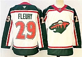 Men's Minnesota Wild #29 Marc-Andre Fleury White 2025 25th Anniversary Stitched Jersey,baseball caps,new era cap wholesale,wholesale hats
