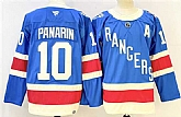 Men's New York Rangers #10 Artemi Panarin Blue 2025 With A Patch Stitched Jersey,baseball caps,new era cap wholesale,wholesale hats