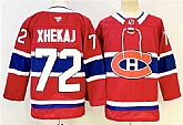 Men's Montreal Canadiens #72 Arber Xhekaj Red 2024-25 Stitched Jersey,baseball caps,new era cap wholesale,wholesale hats