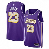 Men's Los Angeles Lakers #23 LeBron James Purple 2025 Statement Edition Stitched Jersey Dzhi,baseball caps,new era cap wholesale,wholesale hats