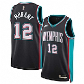 Men's Memphis Grizzlies #12 Ja Morant Black 2025 Classic Edition Stitched Jersey Dzhi,baseball caps,new era cap wholesale,wholesale hats