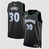 Men's Minnesota Timberwolves #30 Julius Randle Black 2025 Classic Edition Stitched Jersey Dzhi,baseball caps,new era cap wholesale,wholesale hats