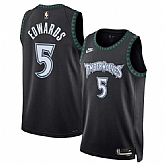 Men's Minnesota Timberwolves #5 Anthony Edwards Anthony Edwards Black 2025 Classic Edition Stitched Jersey Dzhi,baseball caps,new era cap wholesale,wholesale hats