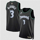 Men's Minnesota Timberwolves #3 Jaden McDaniels Black 2025 Classic Edition Stitched Jersey Dzhi,baseball caps,new era cap wholesale,wholesale hats