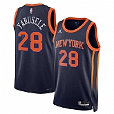 Men's New Yok Knicks #28 Guerschon Yabusele Black 2025 Statement Edition Stitched Jersey Dzhi,baseball caps,new era cap wholesale,wholesale hats