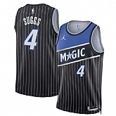 Men's Orlando Magic #4 Jalen Suggs Black 2025 Statement Edition Stitched Basketball Jersey Dzhi,baseball caps,new era cap wholesale,wholesale hats