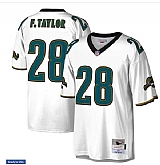Mens Jacksonville Jaguars #28 Fred Taylor Mitchell&Ness White Legacy Throwback Jersey,baseball caps,new era cap wholesale,wholesale hats