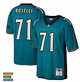 Men's Jacksonville Jaguars #71 Tony Boselli 1997 Mitchell & Ness Teal NFL Throwback Jersey,baseball caps,new era cap wholesale,wholesale hats