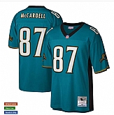 Men's Jacksonville Jaguars #87 Keenan McCardell Mitchell & Ness Teal NFL Throwback Jersey,baseball caps,new era cap wholesale,wholesale hats