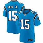 Men & Women & Youth Carolina Panthers #15 Jimmy Horn Jr Blue 2025 Vapor Limited Stitched Jersey,baseball caps,new era cap wholesale,wholesale hats