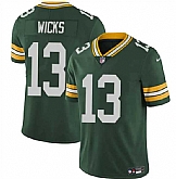 Men & Women & Youth Green Bay Packers #13 Dontayvion Wicks Green 2025 Vapor Untouchable Limited Stitched Jersey,baseball caps,new era cap wholesale,wholesale hats