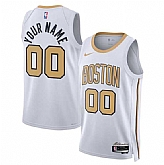 Men's Boston Celtics Active Player Custom White 2025-26 City Edition Swingman Stitched Basketball Jersey,baseball caps,new era cap wholesale,wholesale hats