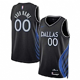 Men's Dallas Mavericks Active Player Custom Black 2025-26 City Edition Stitched Basketball Jersey,baseball caps,new era cap wholesale,wholesale hats