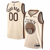 Men's Golden State Warriors Active Player Custom Tan 2025-26 City Edition Stitched Basketball Jersey,baseball caps,new era cap wholesale,wholesale hats