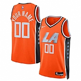 Men's Los Angeles Clippers Active Player Custom Orange 2025-26 City Edition Swingman Stitched Jersey,baseball caps,new era cap wholesale,wholesale hats
